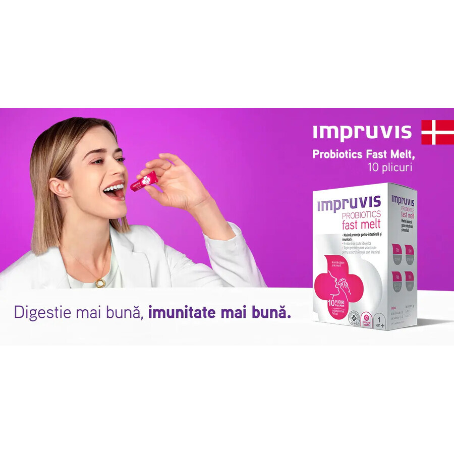 Imprvis Probiotics Fast Melt, 10 bustine, Bifodan