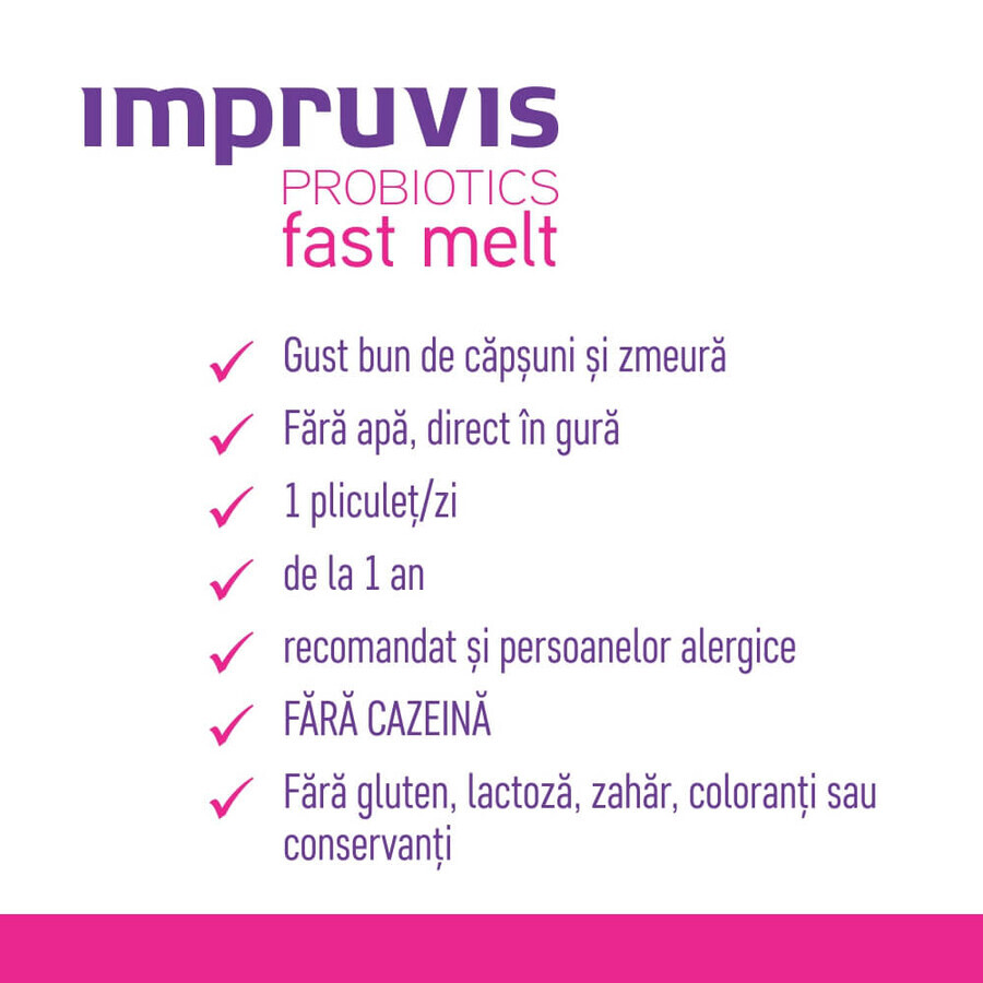 Imprvis Probiotics Fast Melt, 10 bustine, Bifodan