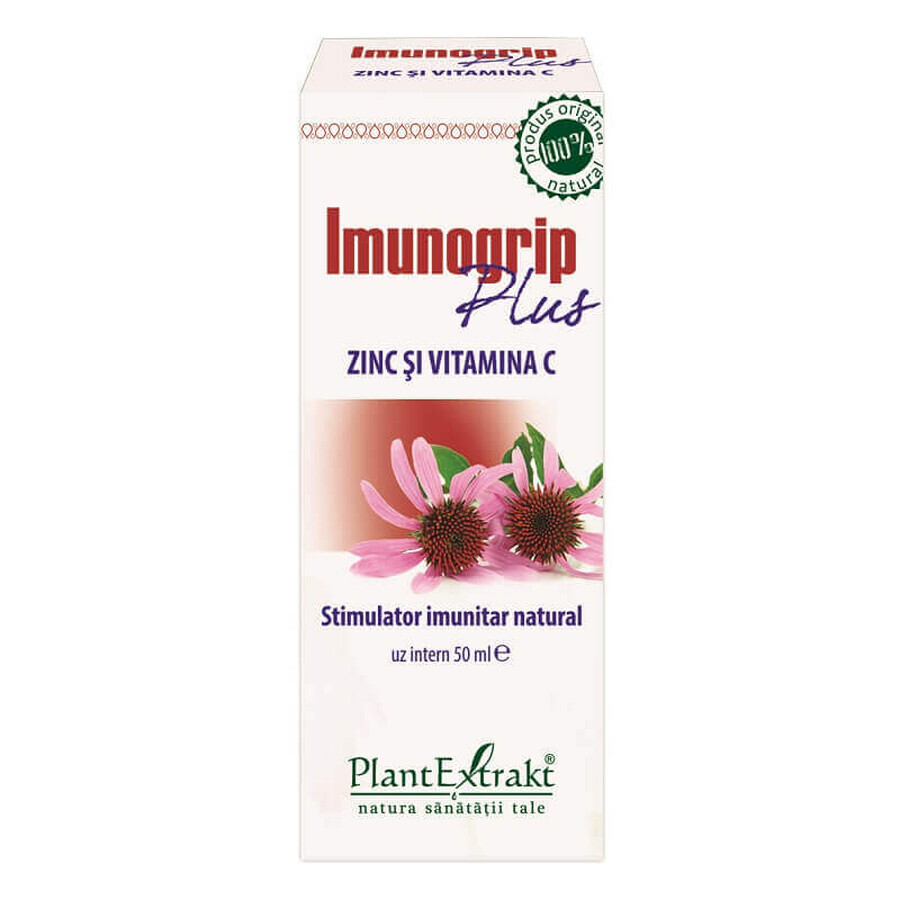 Imunogrip Plus Zinc and Vitamin C, 50 ml, Plant Extrakt