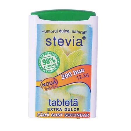 Stevia Edulcorante Extra Dulce, 200 comprimidos, Naturking