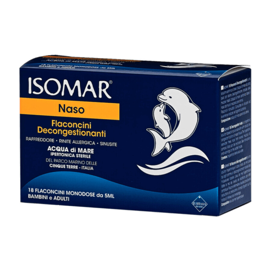 Isomar Naso Flaconcini Decongestionanti 18 Flaconcini Da 5ml