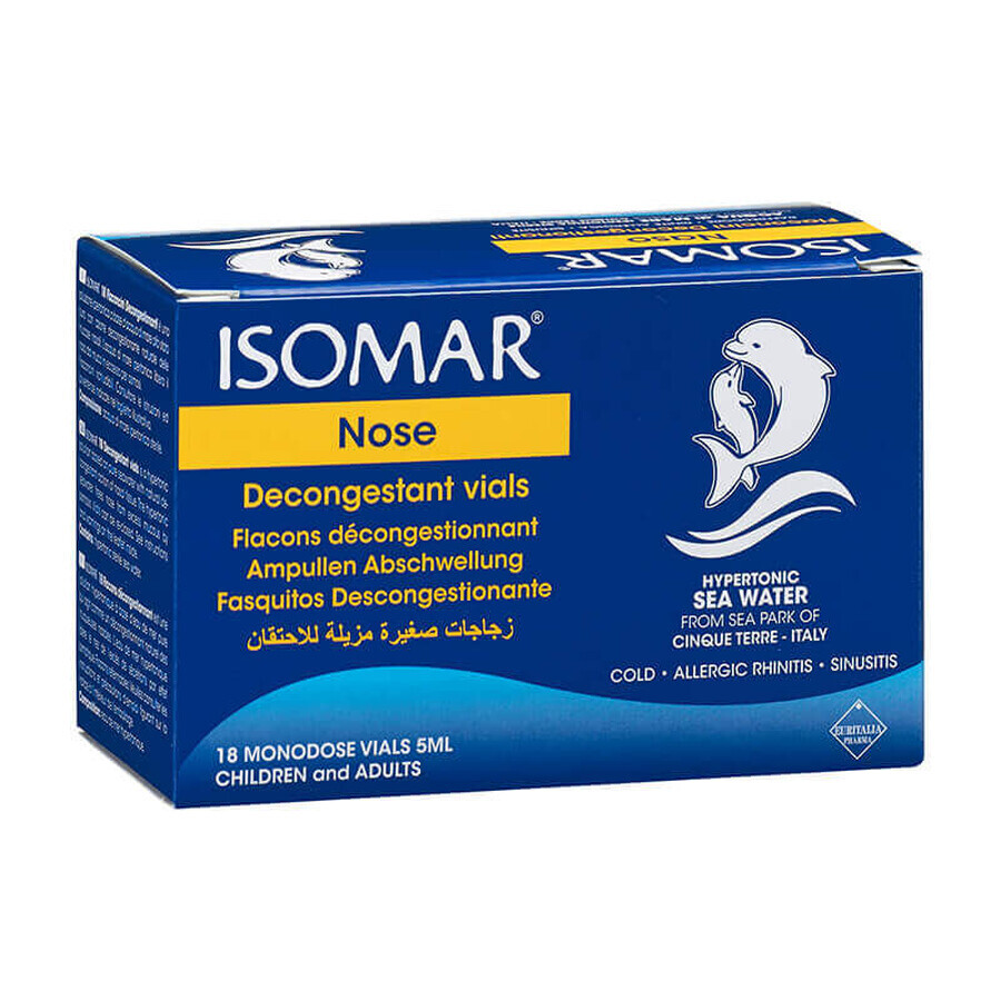 Isomar Naso Flaconcini Decongestionanti 18 Flaconcini Da 5ml