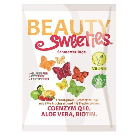 Soft gummy jellies Fluturasi, 125 g, Beauty Sweeties