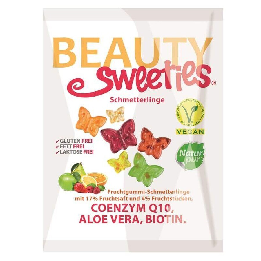 Soft gummy jellies Fluturasi, 125 g, Beauty Sweeties