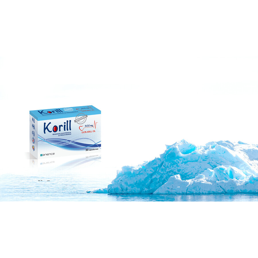 Korill pure krill oil 500 mg, 30 capsules, Sanience