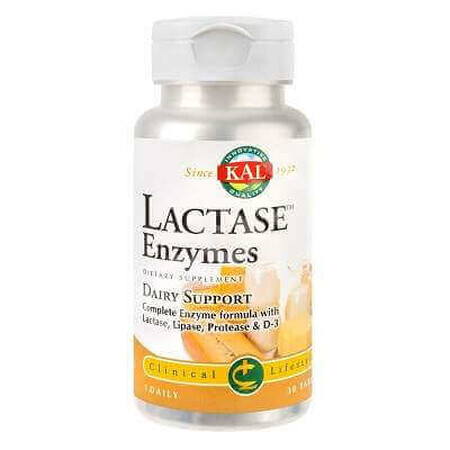 Laktase Enzyme Kal, 30 Tabletten, Secom