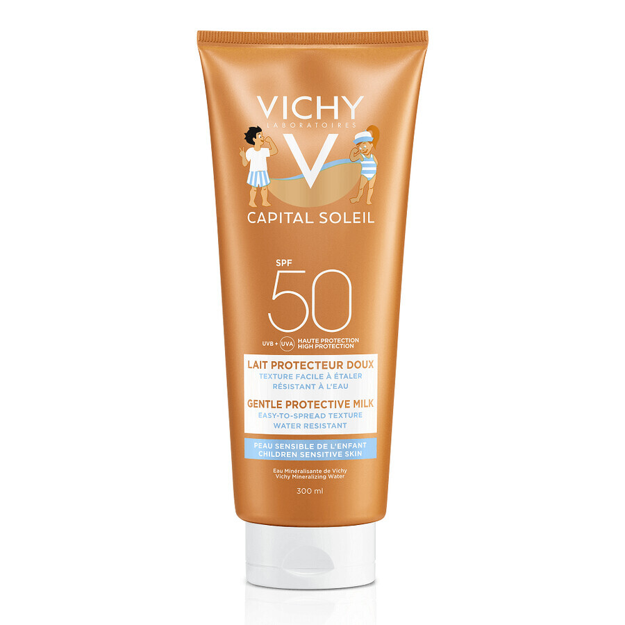 Vichy Capital Soleil Zonnebeschermingsmelk voor kinderen met SPF 50+, 300 ml