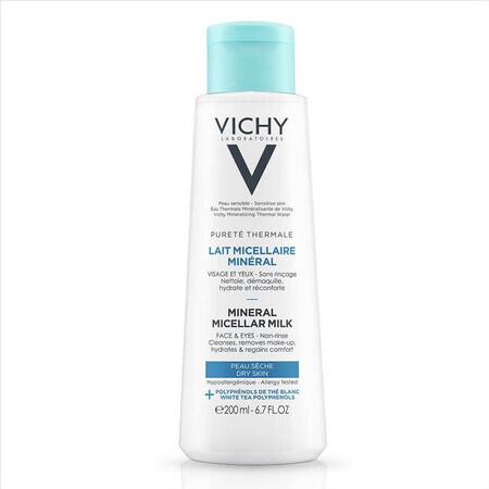 Vichy Purete Thermale - Latte Micellare Detergente Struccante Pelle Secca, 200ml