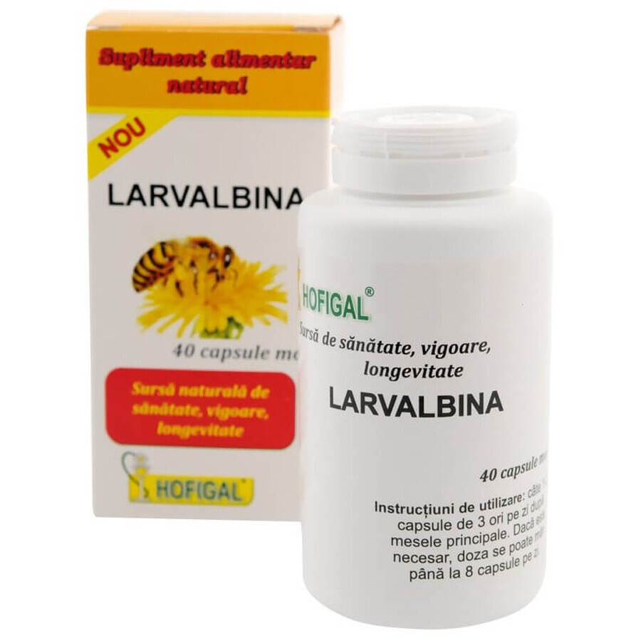 Larvalbina, 40 capsule molli, Hofigal