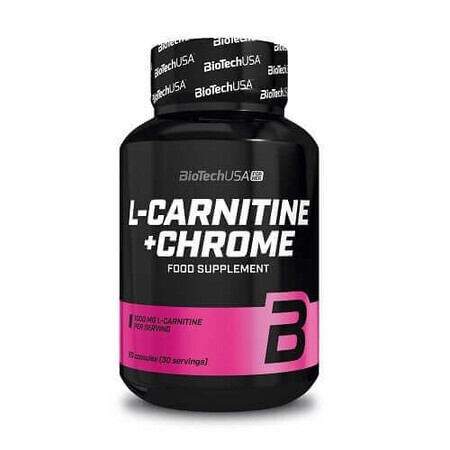 L-Carnitine + Chromium, 60 capsules, BioTech USA