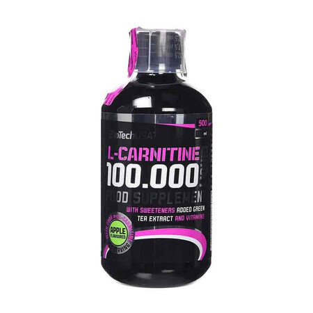 L-Carnitina 100.000 Cereza Líquida, 500 ml, Biotech USA