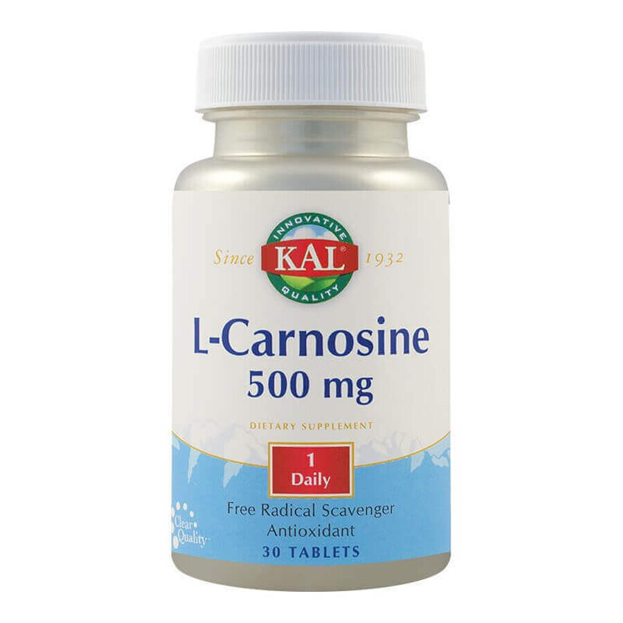 L-Carnosine 500mg Kal, 30 tablet, Secom