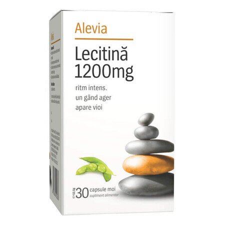 Lecitina 1200mg, 30 capsule, Alevia