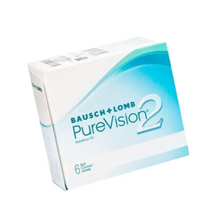 Lenti a contatto in silicone PureVision 2HD, -0.25, 6 pezzi, Bausch Lomb