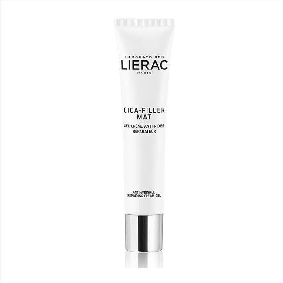 Lierac Cica-Filler - Mat Gel Crema Antirughe Riparatrice Viso, 40ml