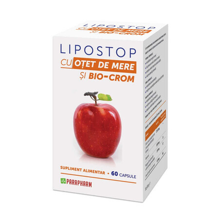 Lipostop with Apple Vinegar, 60 capsules, Parapharm