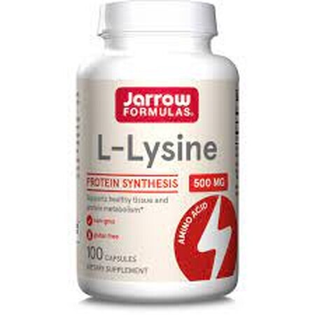 L-Lisina 500mg Jarrow Formulas, 100 capsule, Secom