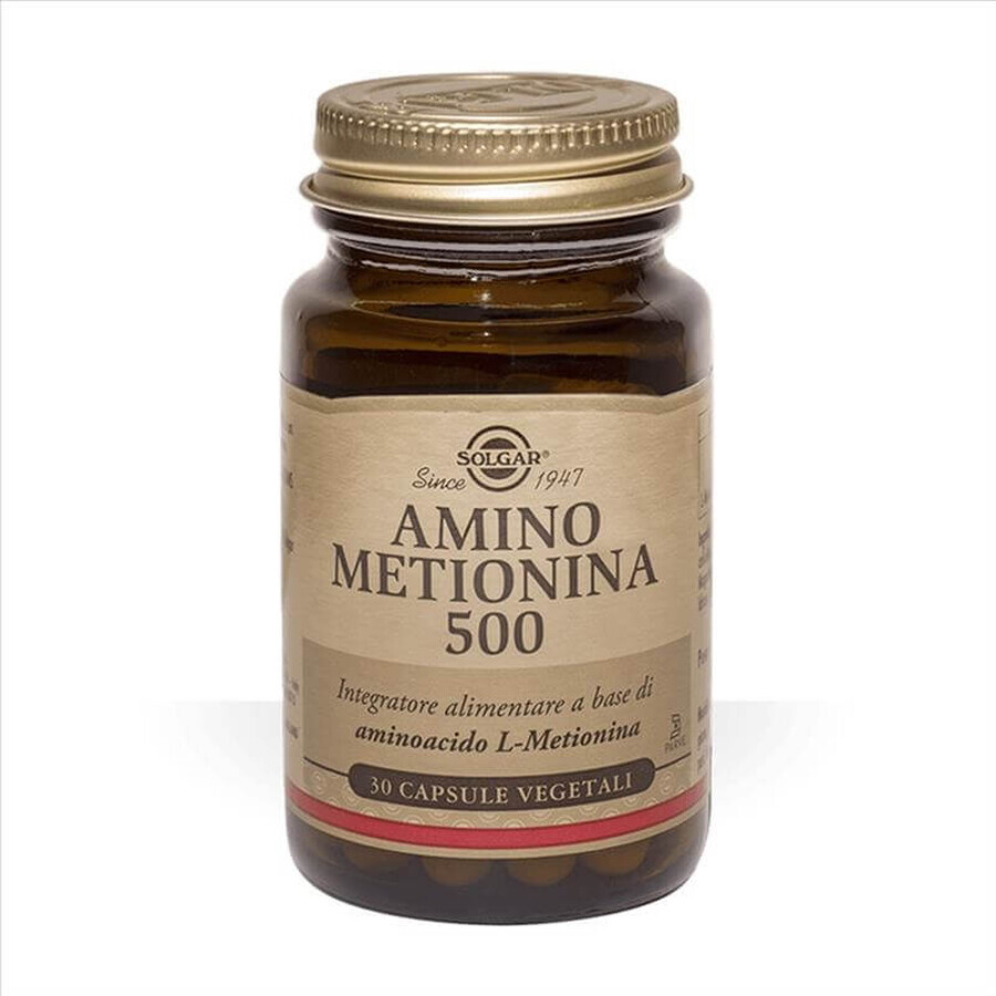 Solgar Amino Metionina 500 Integratore Alimentare 30 Capsule Vegetali