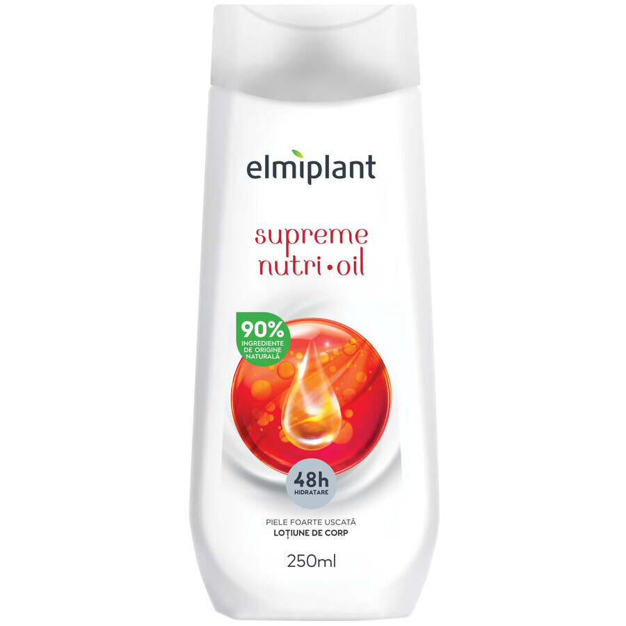 Lozione corpo, pelle molto secca, Supreme Nutri Oil, 250 ml, Elmiplant