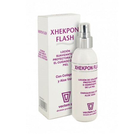 Xhekpon Flash Lotion décongestionnante au collagène et à l'aloe vera, 150 ml, Vectem