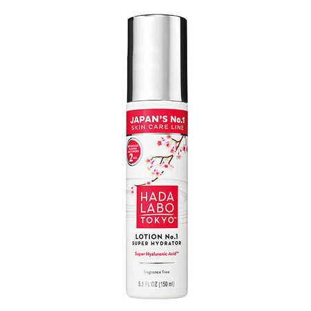 Lozione viso idratante senza profumo con acido super ialuronico Superhydrator No.1, 150 ml, Hada Labo Tokyo