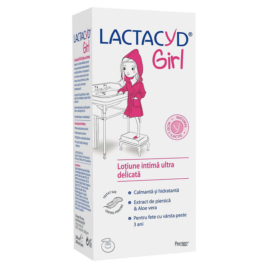 Ultra gentle intimate lotion for girls from 3 years Lactacyd, 200 ml, Perrigo