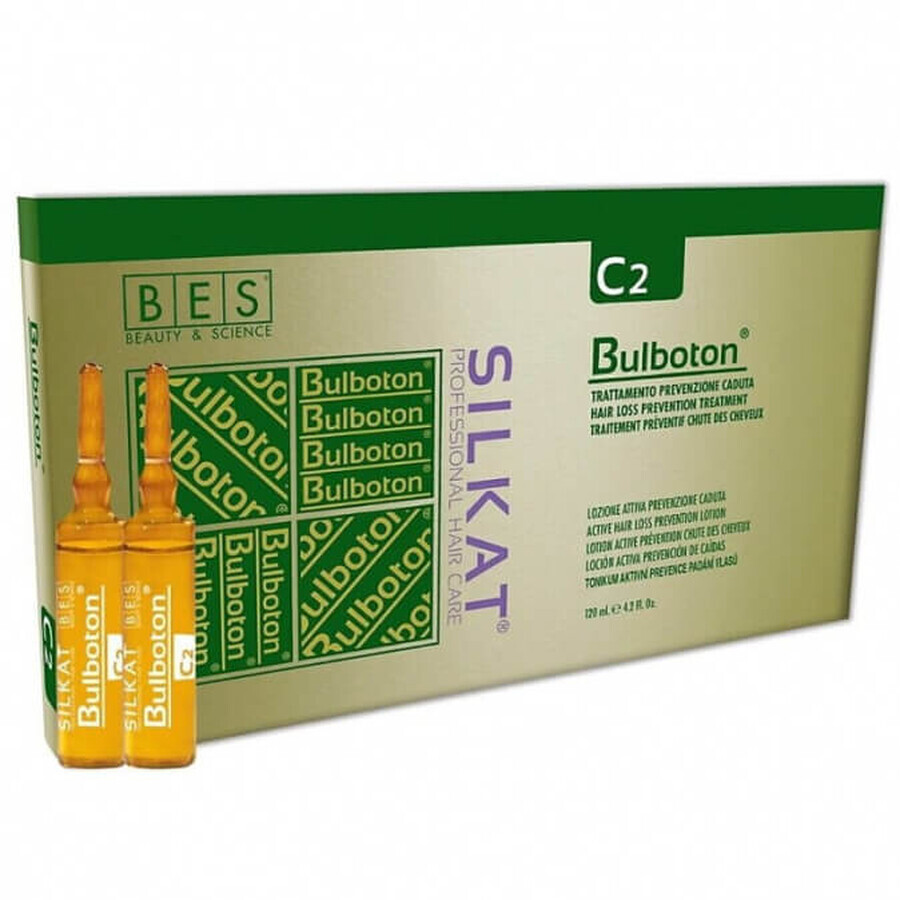 Lotion for the prevention of excessive hair loss Silkat Bulboton C2, 12x10 ml, Bes Beauty&amp;Scienece