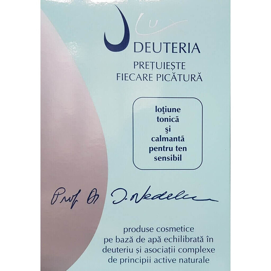 Lozione tonica e lenitiva per pelli sensibili, 150 ml, Deuteria Cosmetici