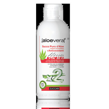 Zuccari AloeVera Succo Puro D'Aloe + Antiossidanti Integratore Alimentare 1000ml