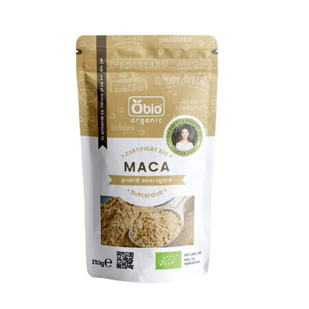 Maca en polvo ecológica, 250g, Obio