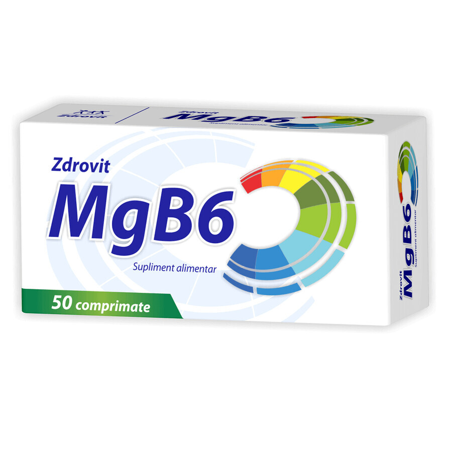 Magnesium + Vitamin B6, 50 tablets, Zdrovit