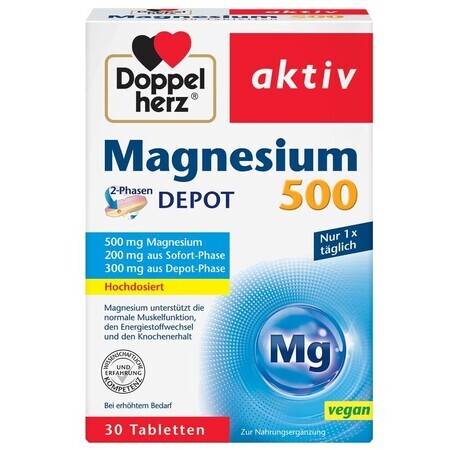 Magnesium 500 mg, 30 compresse, Doppelherz