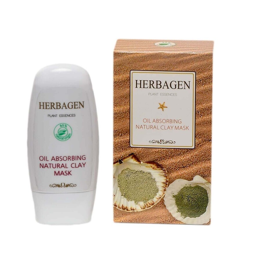 Antiseborrhoea mask with clay, 50 g, Herbagen