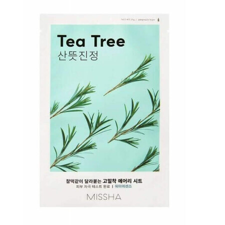 Soothing mask with tea tree extract Airy Fit, 19 g, Missha