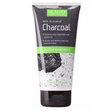 Detoxifying face mask with charcoal Beauty Formulas, 150 ml, Drammock