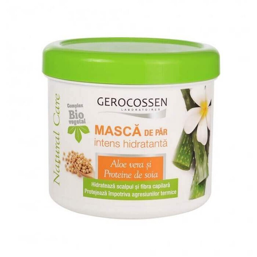 Intensely moisturizing hair mask with aloe vera and soy protein Natural Care, 450 ml, Gerocossen