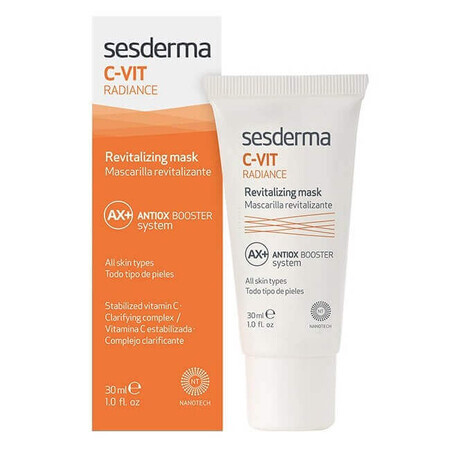 Maschera facciale con effetto rivitalizzante C-Vit Radiance, 30 ml, Sesderma