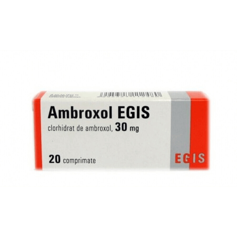 Ambroxol, 20 comprimidos, Egis Pharmaceutical