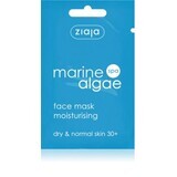 Hydrating face gel mask for normal dry skin with seaweed, 7 ml, Ziaja