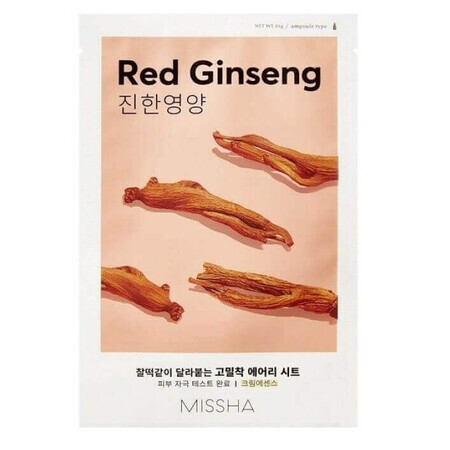 Nourishing mask with red ginseng extract Airy Fit, 19 g, Missha