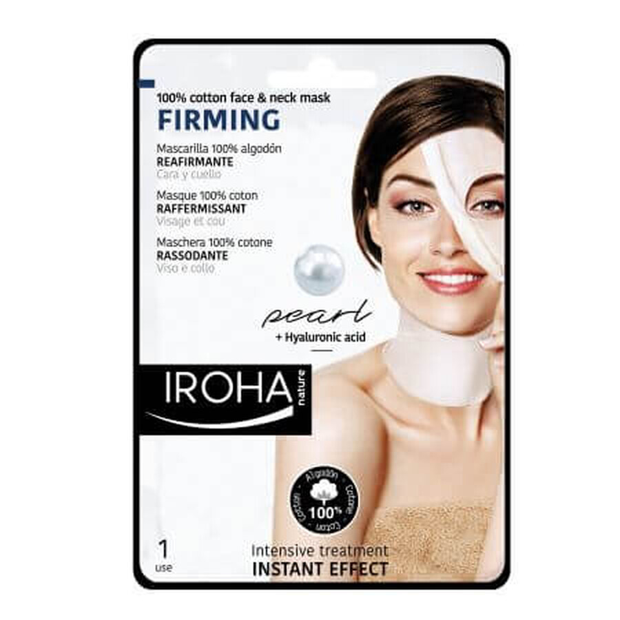 Iroha Nature Rassodante Cotone Viso E Collo Perla 1 Unità