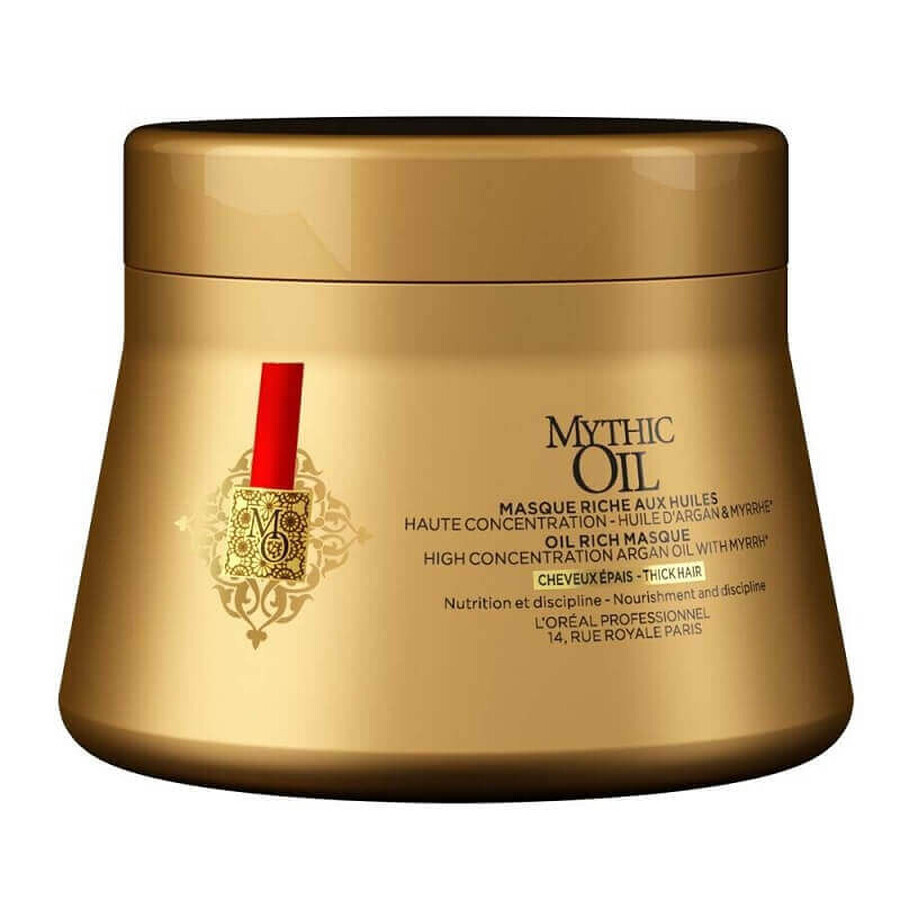 Masque capillaire pour cheveux épais Mythic Oil, 200 ml, Loreal Professionnel