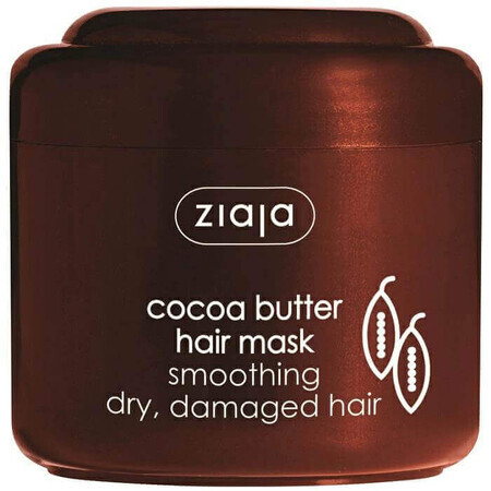 Mask for dry and damaged hair with cocoa butter, 200 ml, Ziaja