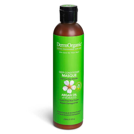 Maschera riparatrice per capelli con olio di argan, 236 ml, DermOrganic