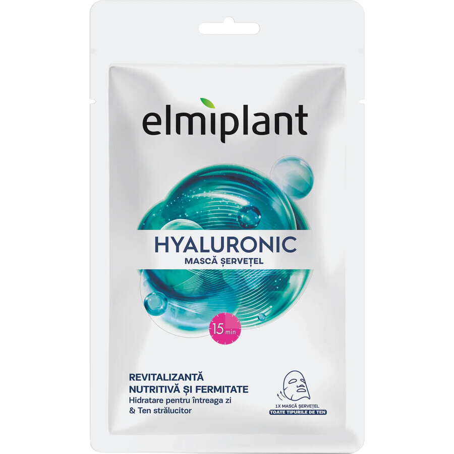 Hyaluronsäure-Maske für den Teint, 20 ml, Elmiplant