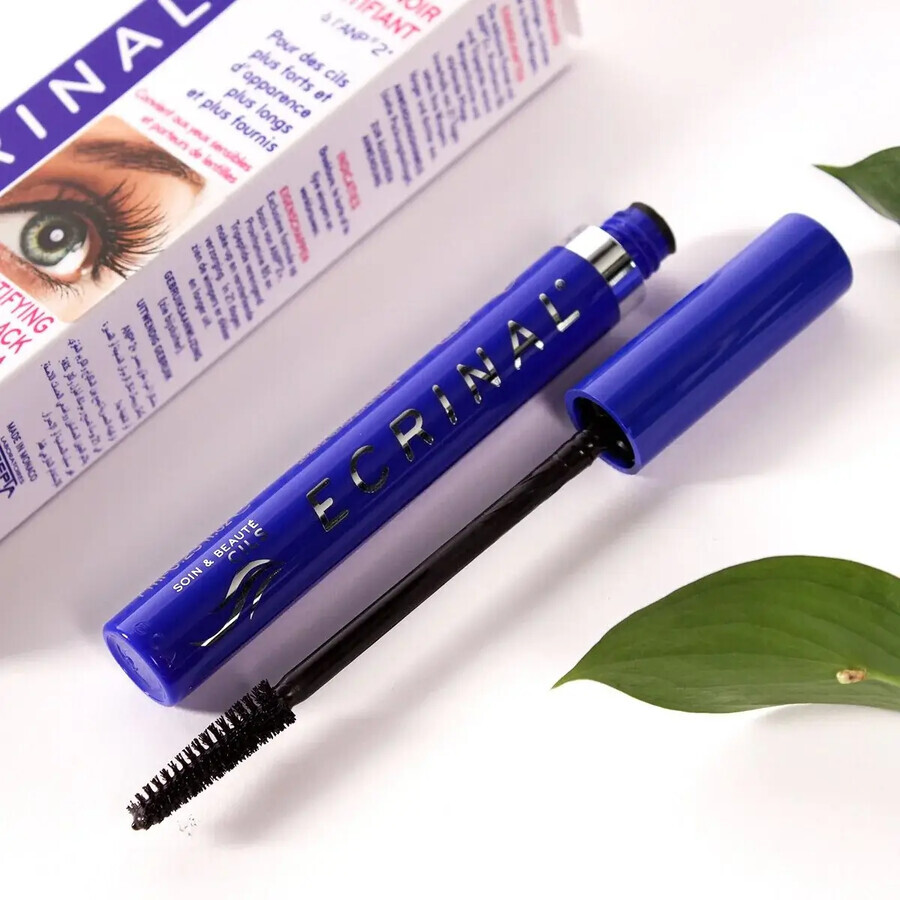 Seidenmascara, die die Wimpern perfekt trennt, Ecrinal schwarz, 7 ml, Asepta