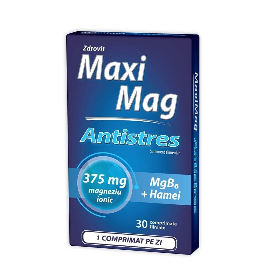 MaxiMag Antistress 375 mg, 30 tablets, Zdrovit