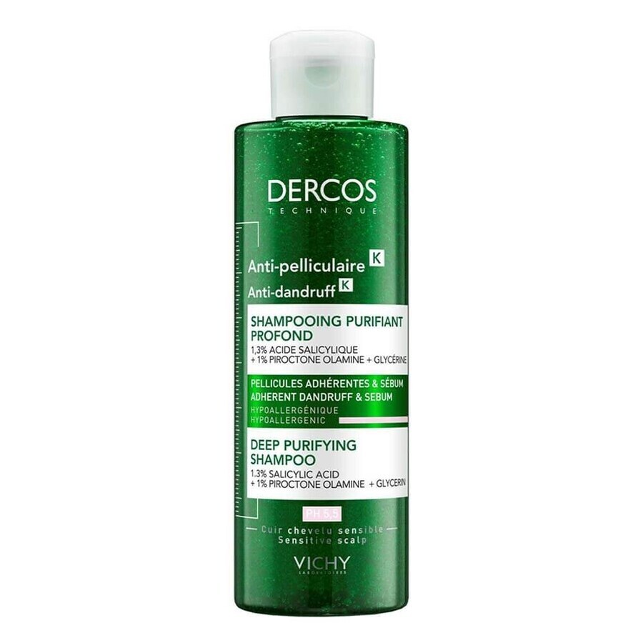 Vichy Dercos K Shampooing purifiant antipelliculaire, 250 ml