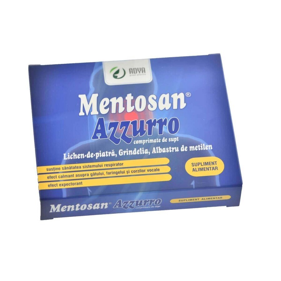 Mentosan Azzurro, 30 compresse, Adya