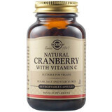 Natural cranberries with vitamin C, 60 capsules, Solgar